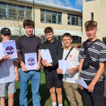 RLS Class of 2022 with their excellent GCSE results and Yearbooks