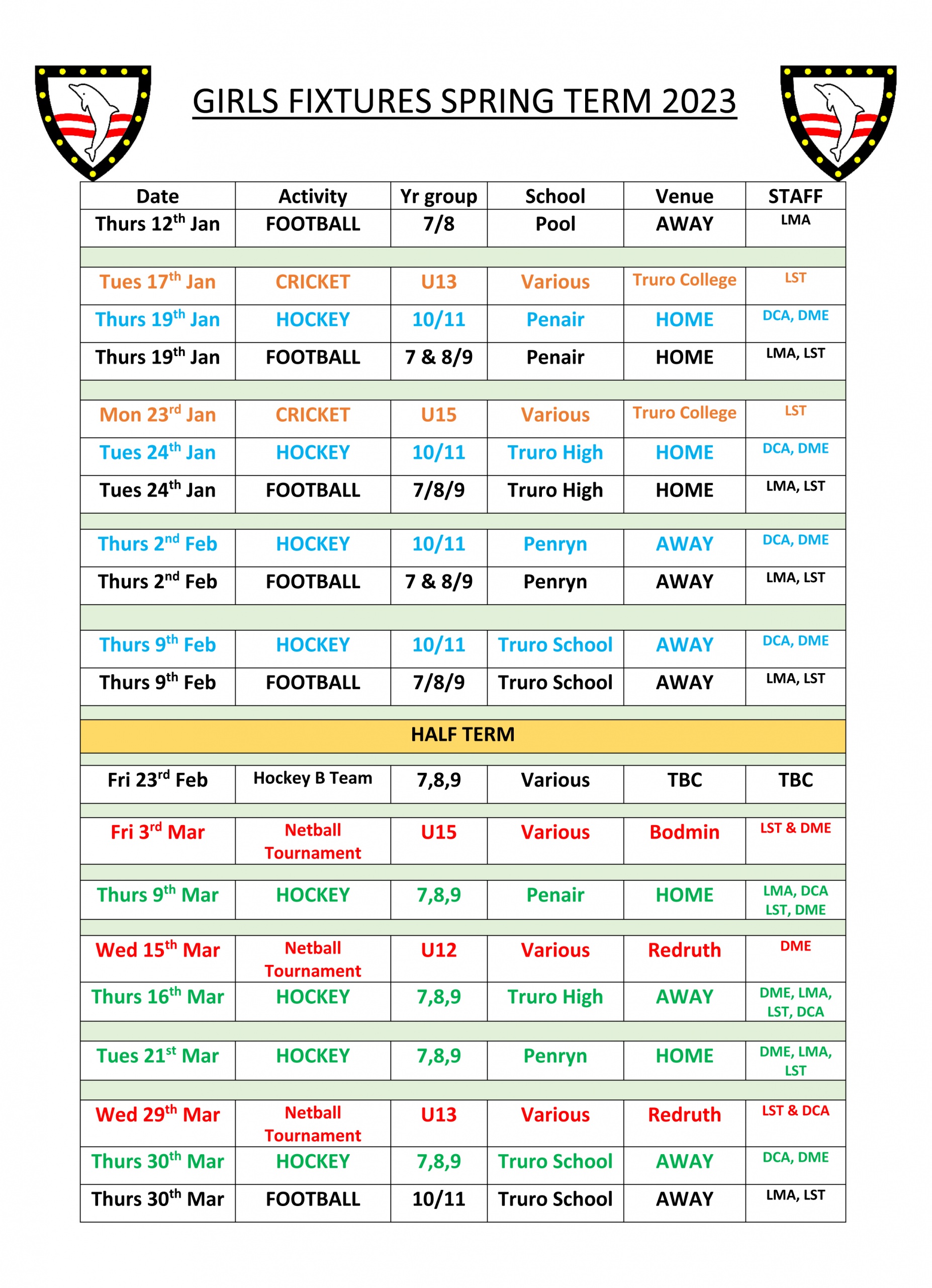 Physical Education & Sport Richard Lander School, Truro