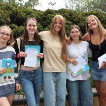 Chloe Josie Hazel Kirsty and Tegan are very happy with their great results and looking forward to college life